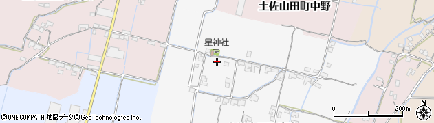 高知県香美市土佐山田町岩次周辺の地図