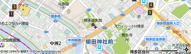 福岡県福岡市博多区上川端町1-5周辺の地図
