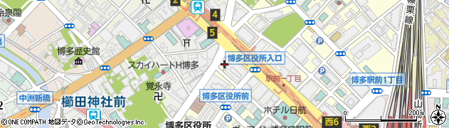フロンティアリンク博多駅前キャリアセンター周辺の地図