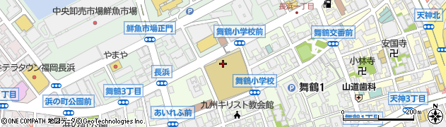 福岡市立舞鶴中学校周辺の地図