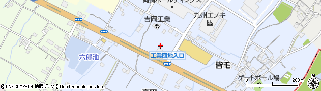 福岡県豊前市皆毛149周辺の地図