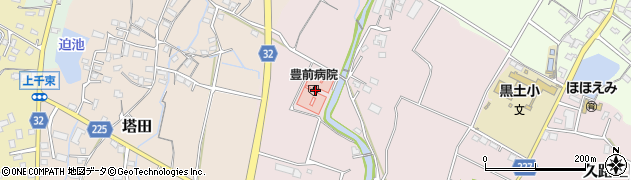 豊前病院周辺の地図