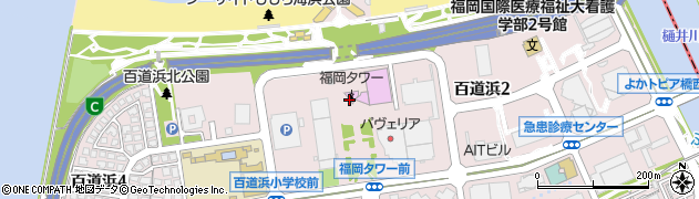 福岡タワー周辺の地図