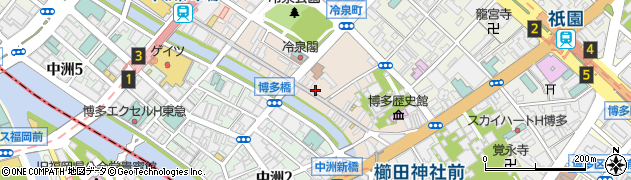 株式会社増屋　博多上川端店周辺の地図