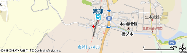 徳島県海部郡海陽町奥浦一宇谷周辺の地図