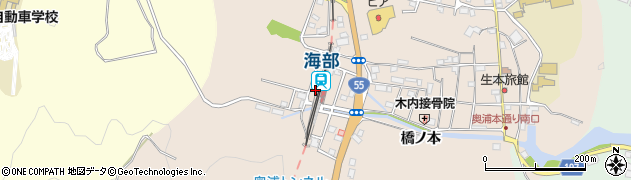 徳島県海部郡海陽町奥浦西分2周辺の地図
