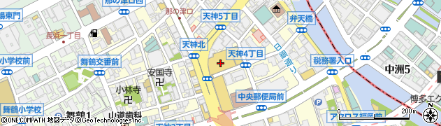 レック（ＬＥＣ）東京リーガルマインド福岡本校周辺の地図