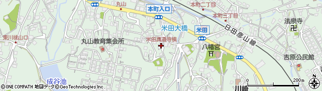 米田真道寺横周辺の地図