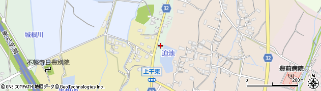 福岡県豊前市千束4周辺の地図