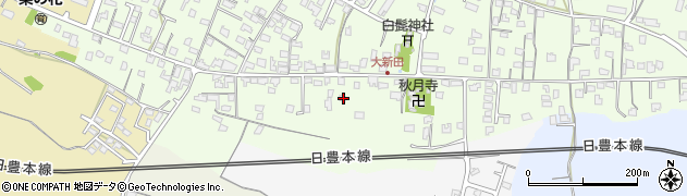 大分県中津市大新田962周辺の地図