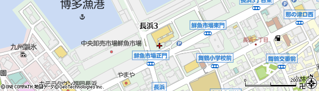 株式会社はかたカネ又中央市場店周辺の地図
