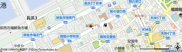 トヨタレンタリース福岡長浜店周辺の地図