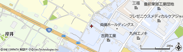 福岡県豊前市皆毛23周辺の地図