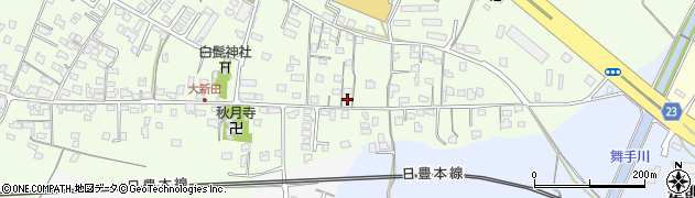大分県中津市大新田693周辺の地図