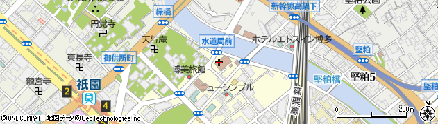 福岡市役所水道局　浄水部・浄水施設課主査・再編推進担当周辺の地図