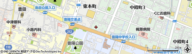 トヨタレンタリース大分中津駅南口店周辺の地図