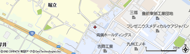 福岡県豊前市皆毛34周辺の地図