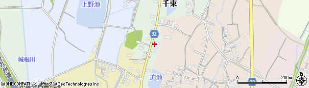 福岡県豊前市千束13周辺の地図