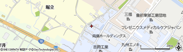 福岡県豊前市皆毛35周辺の地図