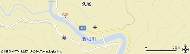 徳島県海部郡海陽町久尾久尾周辺の地図