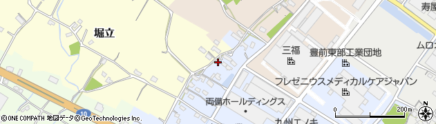 福岡県豊前市皆毛45周辺の地図