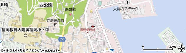 福岡県福岡市中央区港3丁目1-2周辺の地図