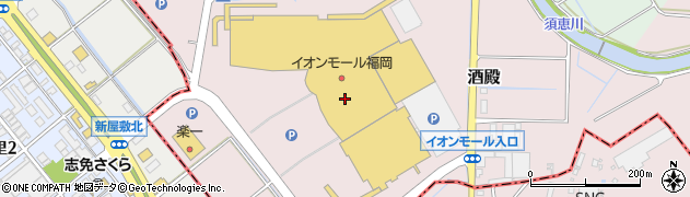 築地食堂 源ちゃん イオンモール福岡店周辺の地図