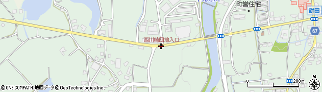 西川崎団地入口周辺の地図