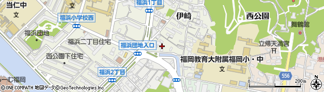 福岡県福岡市中央区伊崎3周辺の地図