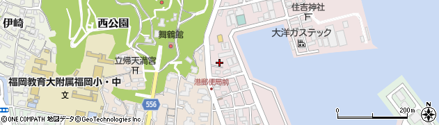 福岡県福岡市中央区港3丁目1-10周辺の地図
