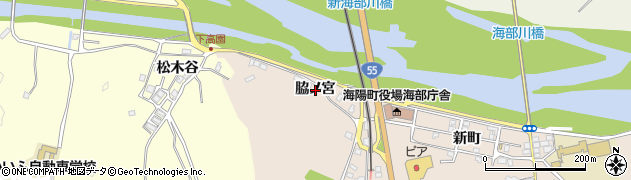 徳島県海陽町（海部郡）奥浦（脇ノ宮）周辺の地図