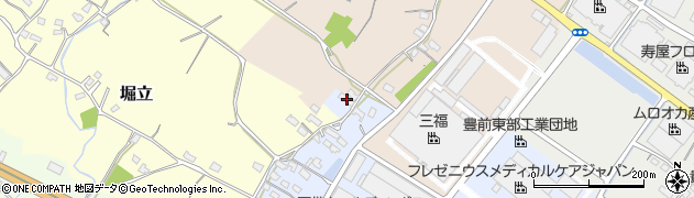 福岡県豊前市皆毛15周辺の地図