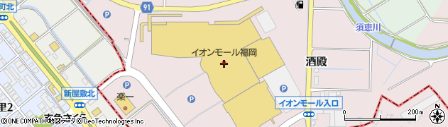 エディオンイオンモール福岡店周辺の地図