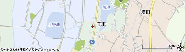 福岡県豊前市千束32周辺の地図
