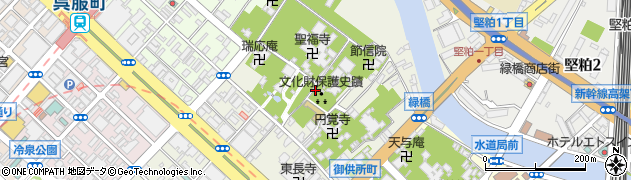 福岡県福岡市博多区御供所町周辺の地図