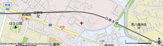 大分県中津市牛神206-11周辺の地図
