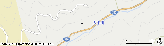 愛媛県喜多郡内子町大平1410周辺の地図