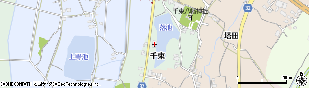 福岡県豊前市千束20周辺の地図
