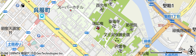 瑞応庵周辺の地図