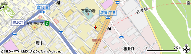 トヨタカローラ博多株式会社　本社登録課周辺の地図