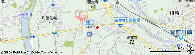 福岡県田川郡川崎町川崎1067-2周辺の地図