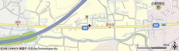 高知県南国市岡豊町定林寺234周辺の地図