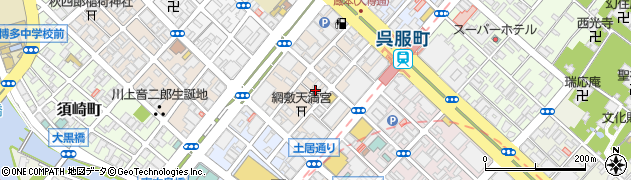 福岡県福岡市博多区綱場町周辺の地図