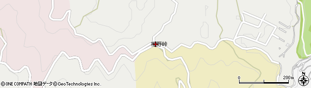 椎野峠周辺の地図
