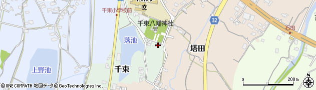 福岡県豊前市千束65周辺の地図