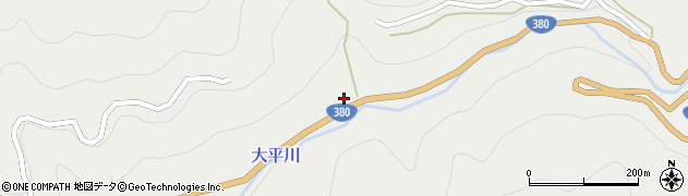 愛媛県喜多郡内子町大平1298周辺の地図