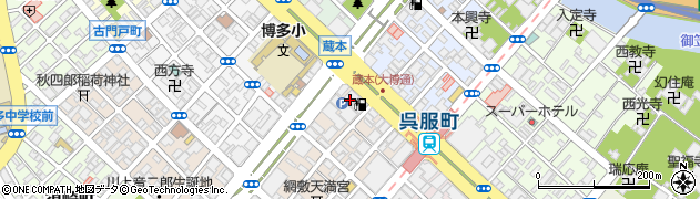 福岡ひびき信用金庫福岡支店周辺の地図
