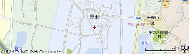 福岡県豊前市野田374周辺の地図