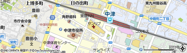明光義塾中津教室周辺の地図
