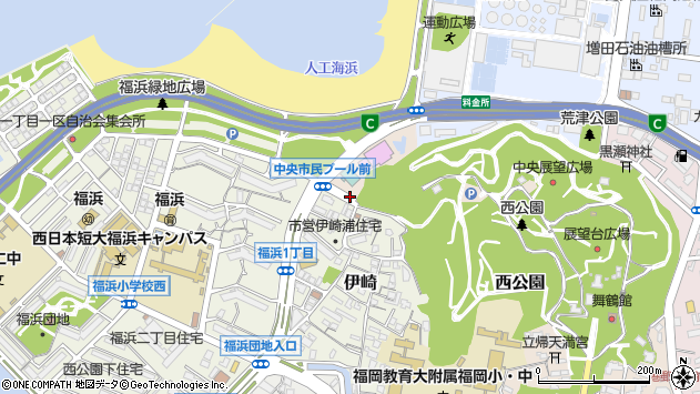 〒810-0061 福岡県福岡市中央区西公園の地図